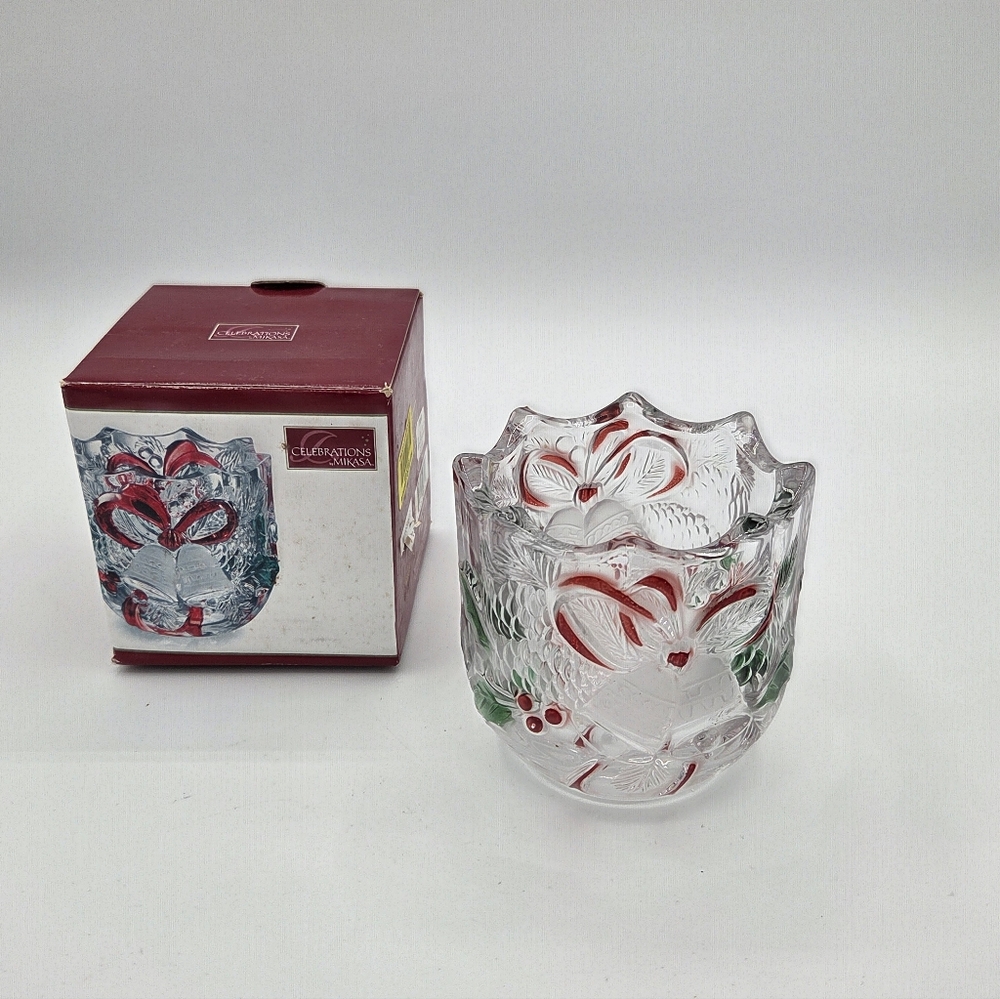 Celebrations By Mikasa Votive Candle Holder Holiday Bells Collection Tea Light